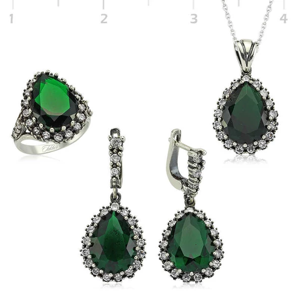Gümüş Hürrem Sultan Bayan Set - Resim 2