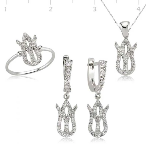Gümüş Lale Bayan Set - Resim 2