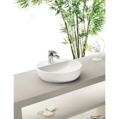 Turkuaz One Tezgah Üstü Çanak Lavabo 42 cm (Batarya Delikli) ürün görseli 1