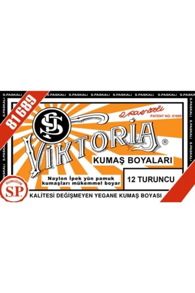 Viktoria Kumaş Boyası - 12 Turuncu ürün görseli 1