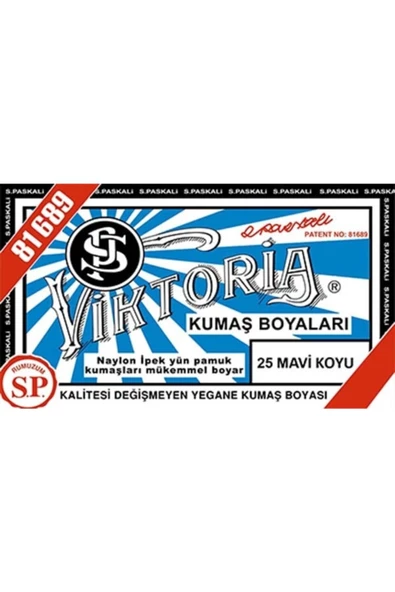 Viktoria Kumaş Boyası - 25 Mavi Koyu ürün görseli 1