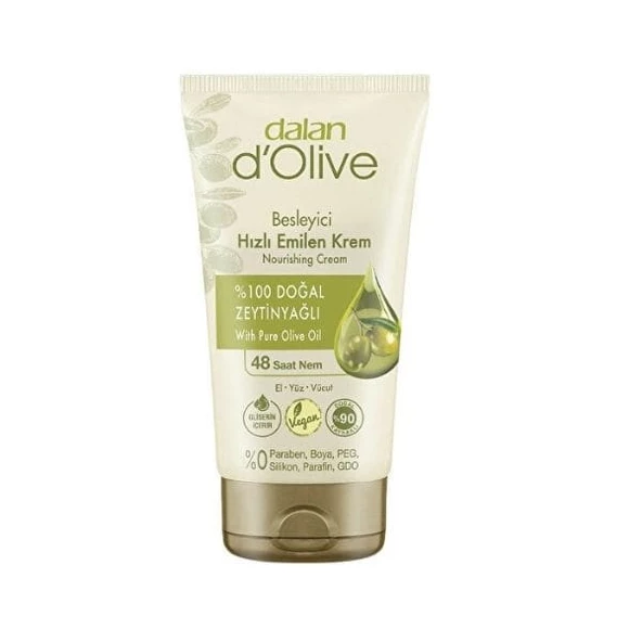 Dalan Dolive Besleyici % 100 Zeytinyağlı El Yüz Ve Vücut Kremi 60 ml ürün görseli 1