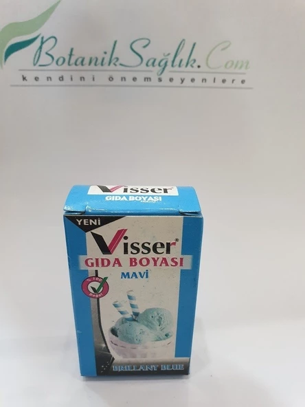 Visser Toz Gıda Boyası (9Gr) Mavi ürün görseli 1