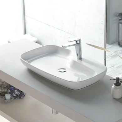 Turkuaz Cerastyle Nova Tezgah Üstü Çanak Lavabo 70x43 cm ürün görseli 1