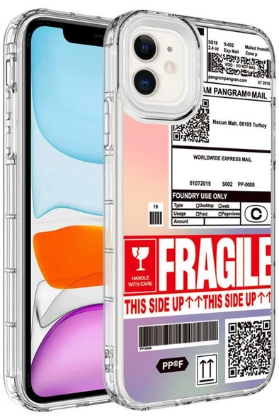 Apple iPhone 11 Kılıf Kamera Çıkıntılı Renkli Desenli Silikon ürün görseli 1