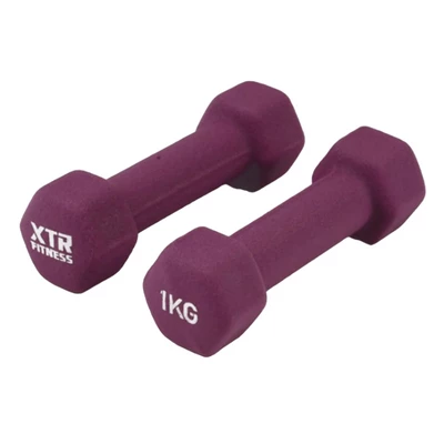 XTR Fitness Vinyl Neoprene Dambıl 1 Kg X 2 Adet ürün görseli 1