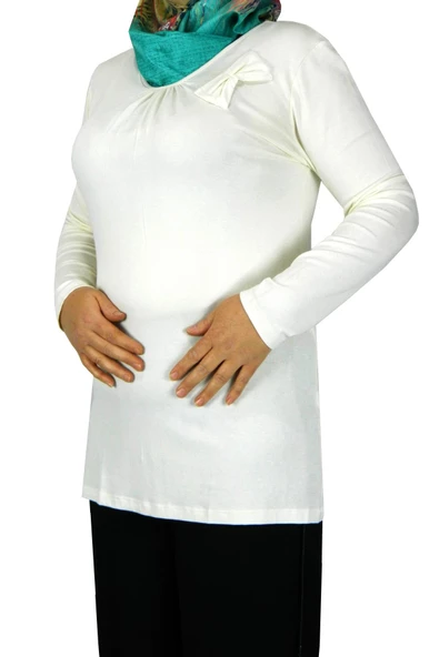 BRG BAYAN ÖNÜ PİLELİ KURDELELİ TUNİK 39648 - Resim 2