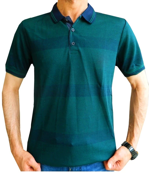 BİGAZZİ ERKEK RİNGEL JAKAR POLO YAKA TSHİRT 3250 ürün görseli 1