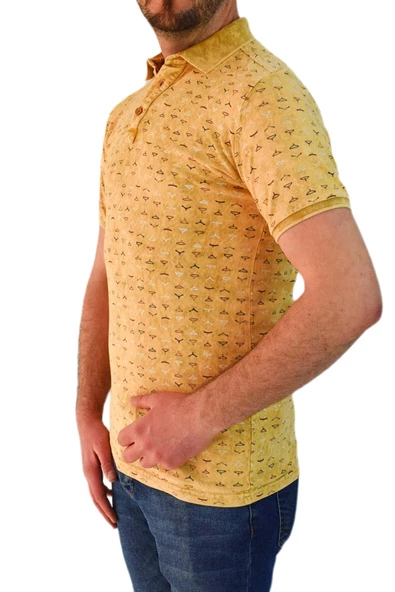 Erkek Polo Yaka Tişört 4224 - Resim 5