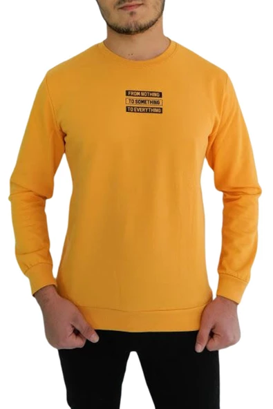 Erkek Büyük Beden Sıfır Yaka Sweat BGL-ST00819 ürün görseli 1