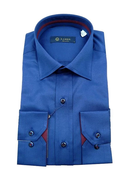 Erkek Slim Fit Gömlek 8005 008005 - Resim 2