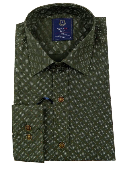 Erkek Slim Fit Puantiye Gömlek Bgl-st00887 ürün görseli 1
