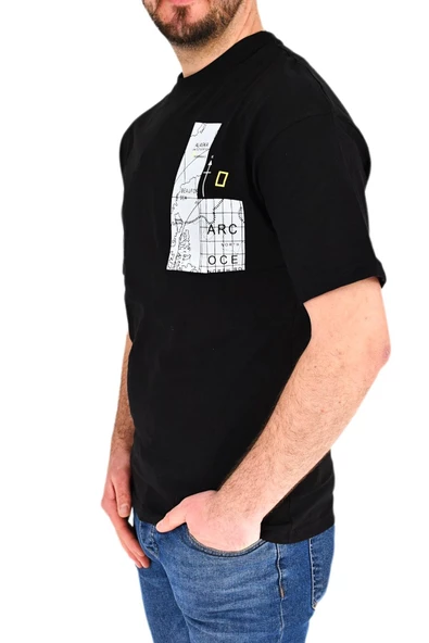 Erkek Oversize Tişört T838 BGL-ST01823 - Resim 5