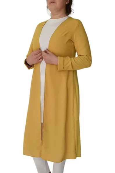 Kadın Sarı Tunik 2 li Krep Şifon MS01161 BGL-ST02165 ürün görseli 1