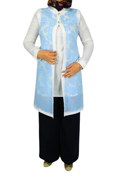 Kadın Krep Güpür İkili Tunik MSK-0262 - Resim 8