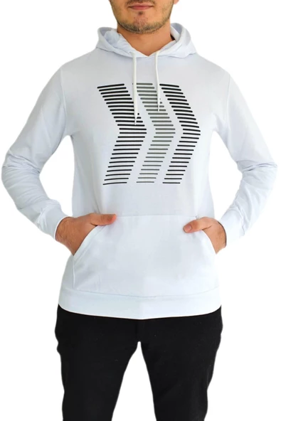 Erkek Kapüşonu Sweat Baskılı 1029 BGL-ST01732 - Resim 6