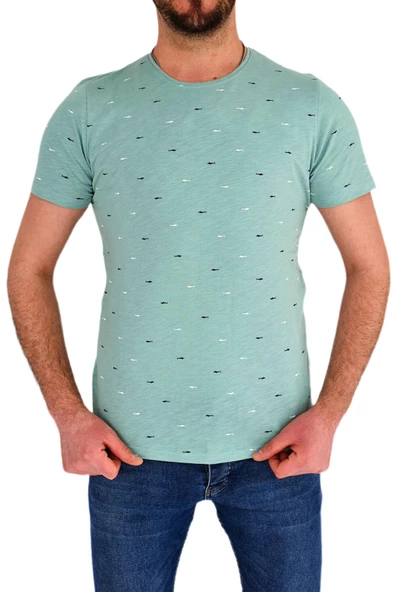 Erkek Sıfır Yaka Tişört T-768 BGL-ST01834 ürün görseli 1