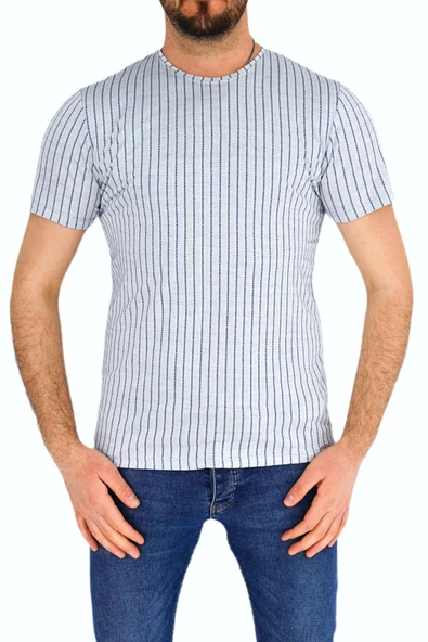 Erkek Sıfır Yaka Tişört T-748 BGL-ST01828 ürün görseli 1