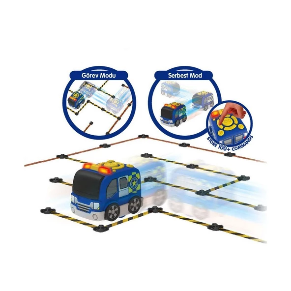 SIL/81471 Silverlit Tooko Programlanabilen Polis Aracı Oyun Seti - Resim 8