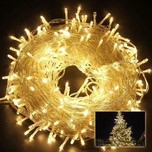 10 Metre Fişli  Şeffaf Kablolu Günışığı 100 Ledli Peri Led Animasyonlu ürün görseli 1