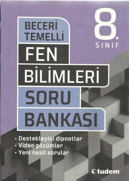TUDEM 8.SINIF FEN BİLİMLERİ BECERİ TEMELLİ SORU BANKASI ürün görseli 1