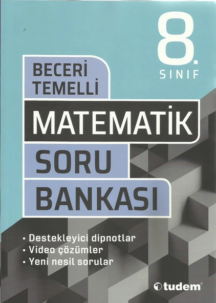 TUDEM 8.SINIF MATEMATİK BECERİ TEMELLİ SORU BANKASI ürün görseli 1