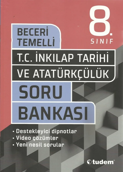 TUDEM 8.SINIF T. C. İNKILAP TARİHİ BECERİ TEMELLİ SORU BANKASI ürün görseli 1