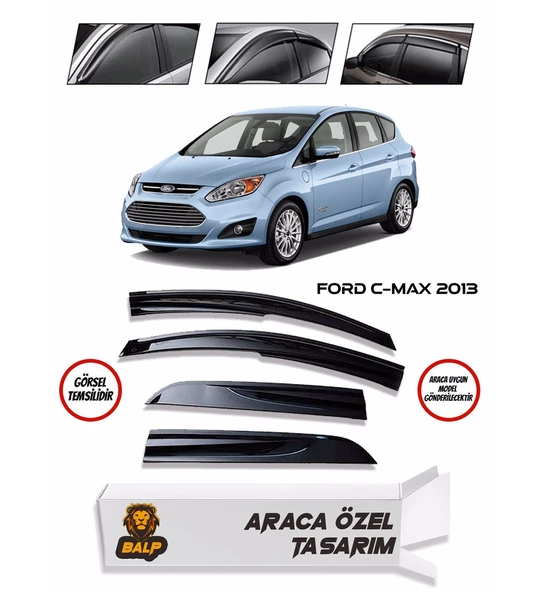 Ford C-Max Cam Rüzgarlığı 4lü 2013 ve Üzeri ürün görseli 1