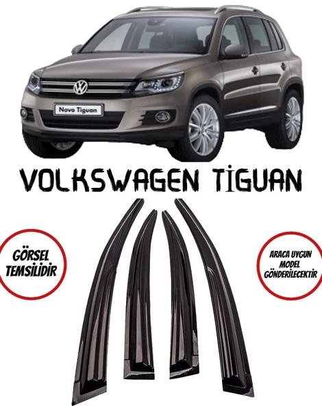 Volkswagen Tiguan Cam Rüzgarlığı 4lü ürün görseli 1