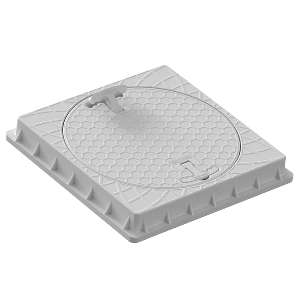 400mm Kare Rögar Kapağı / Çerçeve + Kapak ürün görseli 1