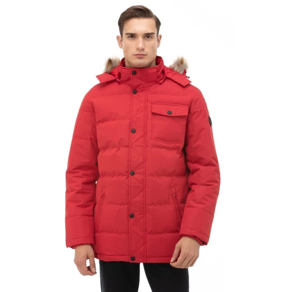 Nautica Erkek Kırmızı Su Geçirmez Mont ürün görseli 1