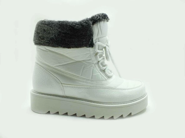 Marine Shoes Kürklü Termal Kar Botu Beyaz-Rugan 86 4013 ürün görseli 1