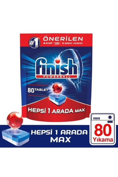 Finish Hepsi Bir Arada Bulaşık Makinesi Tableti-80 Tablet ürün görseli 1