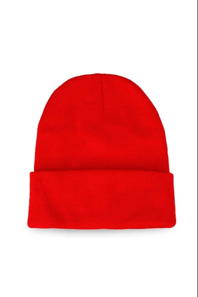 Neon Turuncu Basic Bere Unisex  Turuncu Bere  Kırmızı Standart ürün görseli 1