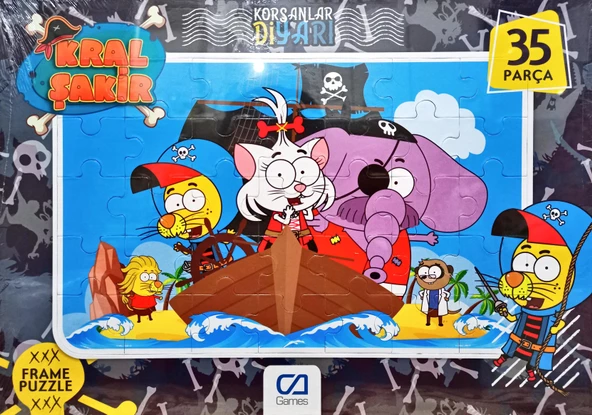 Kral Şakir Korsanlar Diyarı Frame Puzzle/Yapboz 35'parça ürün görseli 1