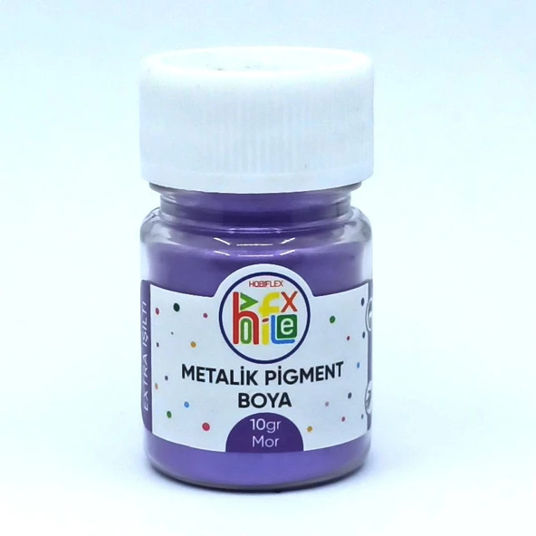 EPOKSİ REÇİNE METALİK SEDEFLİ PİGMENT TOZ BOYA MOR RENK 10 GR ürün görseli 1