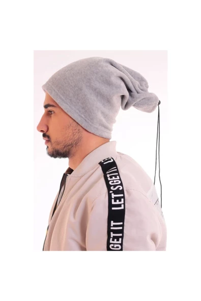 Erkek  Polar Boyunluk Bere  Gri - Resim 4