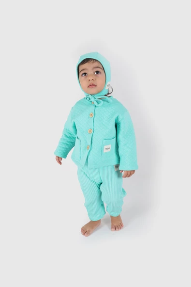 Fitilli Pantolon Mint Yeşili - Resim 2