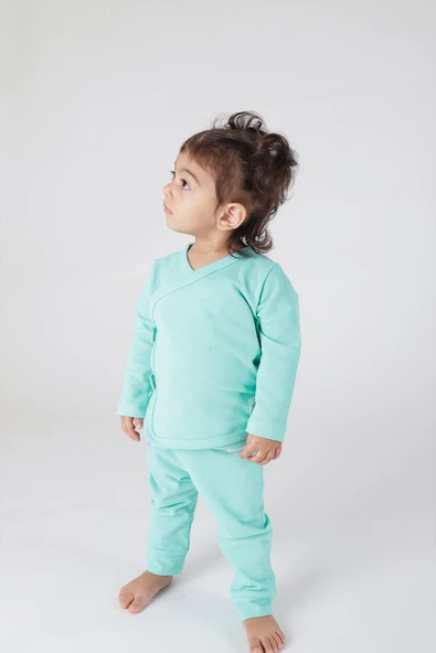 Basic Pantolon Mint Yeşili - Resim 2