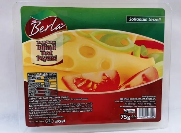 BERLA 75 GR DILIM KASAR PEYNIR ürün görseli 1