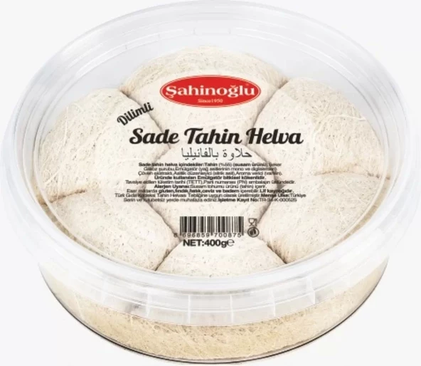 SAHINOGLU 400GR SADE HELVA ürün görseli 1