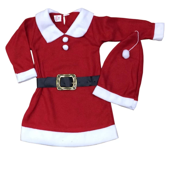 KIZ ÇOCUK YILBAŞI NOEL KIYAFETİ KOSTÜMÜ ürün görseli 1