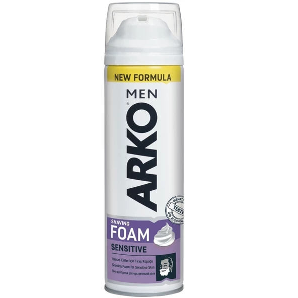 Arko Men Sensitive Hassas Cilt Tıraş Köpüğü 200 ml ürün görseli 1