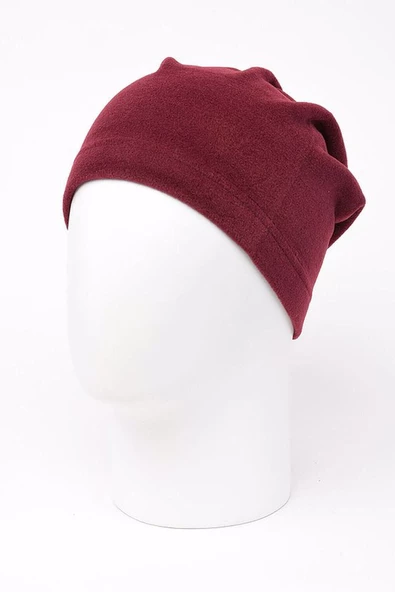 Unisex Siyah Polar Boyunluk & Bere  Bordo Tek Ebat ürün görseli 1