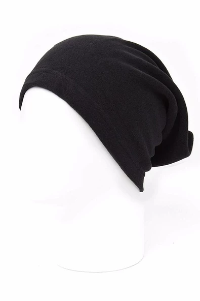 Unisex Siyah Polar Boyunluk & Bere  Siyah Tek Ebat ürün görseli 1