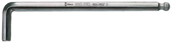 Wera 950 PKL Hex-Plus Krom Topbaş Alyan 8mm 05022064001 ürün görseli 1