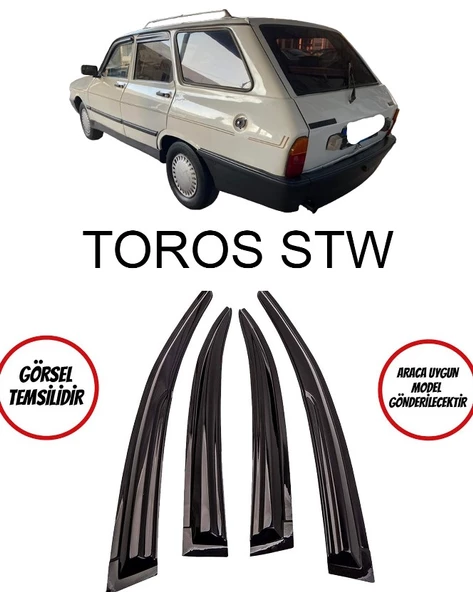Renault 12  Toros SW Cam Rüzgarlığı 4lü ürün görseli 1