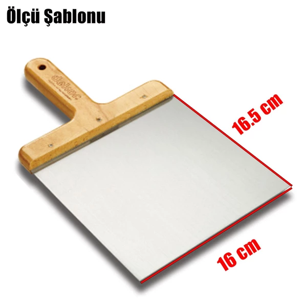 Dekor 055 Macun Küreği Ahşap Saplı Çelik 16 Cm Mala - Resim 2