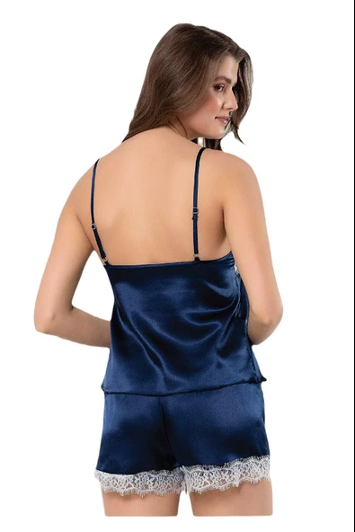 FAAL DANTELLİ SATEN ŞORT TAKIM 3104 - Resim 3