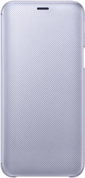 Samsung Galaxy J6 Flip Wallet Cover Kapaklı Cüzdan Kılıf, Mor EF-WJ600C ürün görseli 1